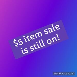 $5 Items, all tagged accordingly